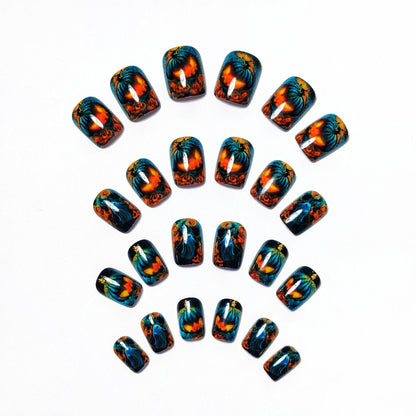 Festive Halloween-Themed 3D Nail Art Acalora