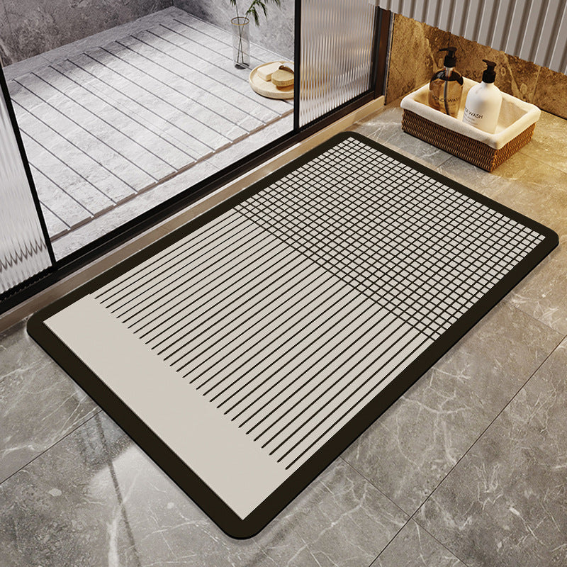 Contemporary Geometric Bath Rug Acalora