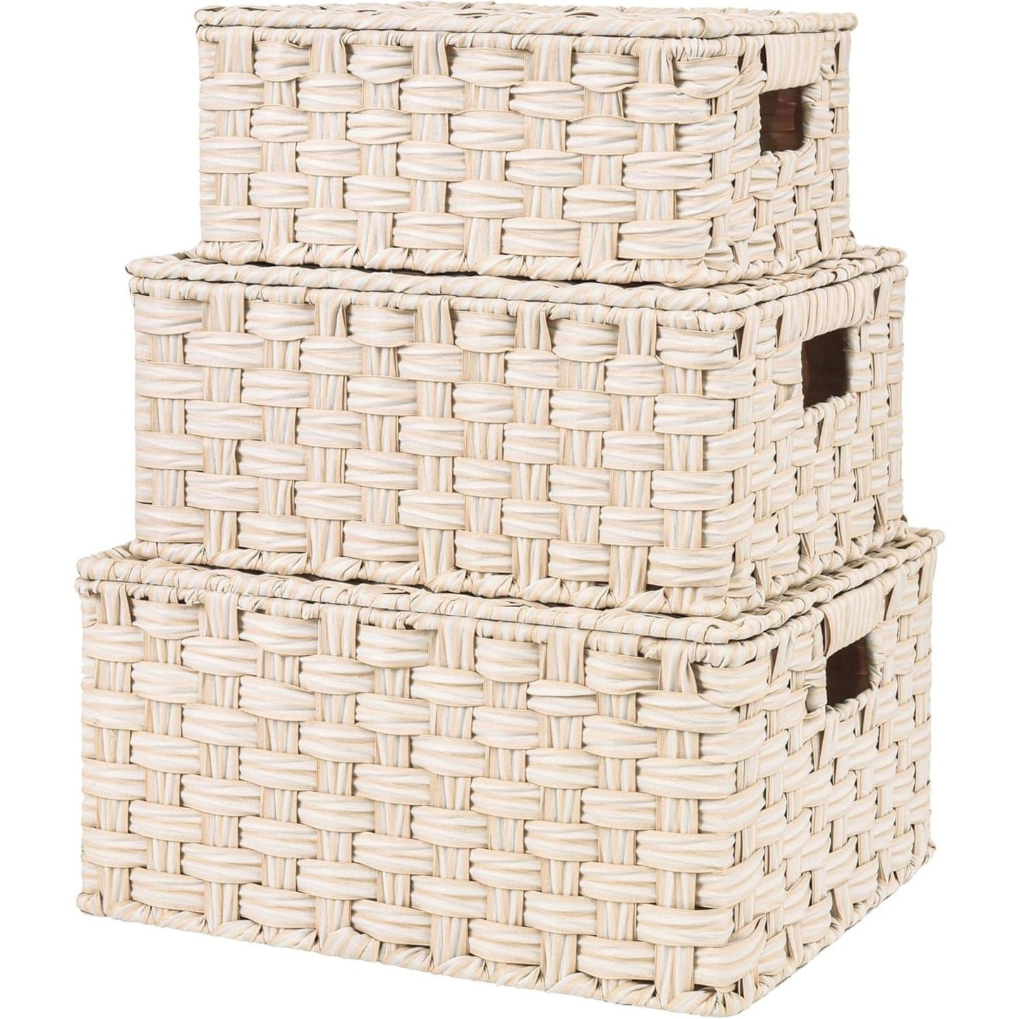 Handwoven Storage Baskets Set Acalora