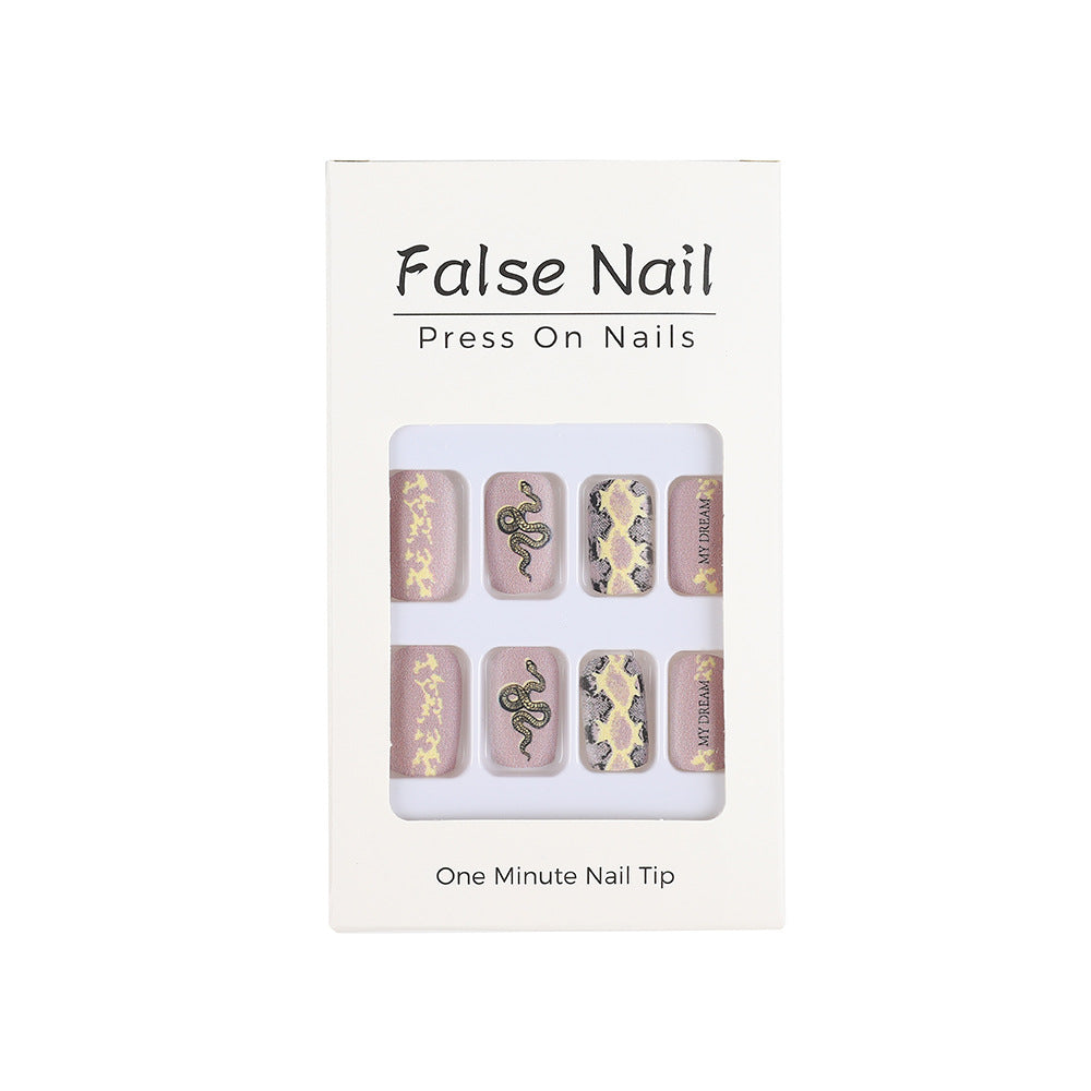 Creative Nail Art with Snake Design Acalora