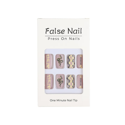 Creative Nail Art with Snake Design Acalora