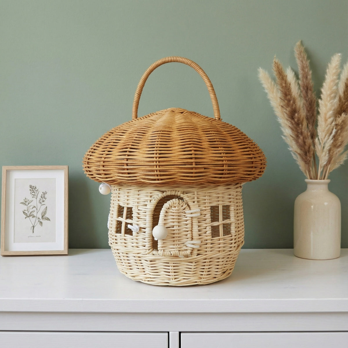 House-shaped storage basket Acalora