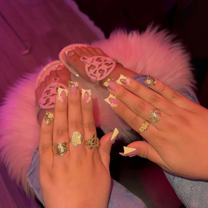 Decorative Rhinestone Press-On Nail Set Acalora