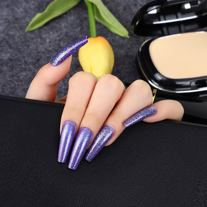 Nail art set with glitter and elegant transitions Acalora