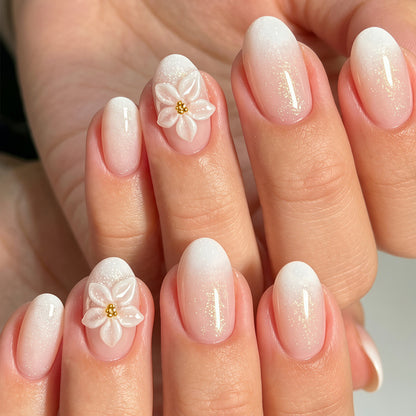 Elegant Floral Nail Art Acalora