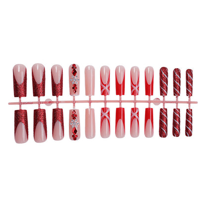 Glamorous Festive Press-On Nail Set Acalora