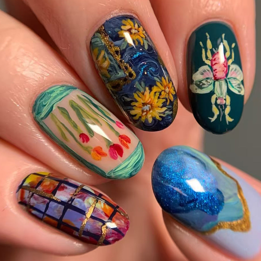 Seasonal Themed Press-On Nail Art Set Acalora