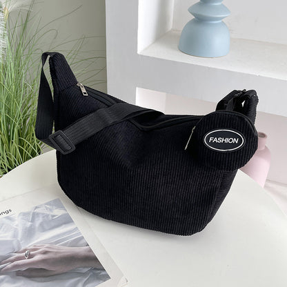 Casual Corduroy Crossbody Bag Acalora
