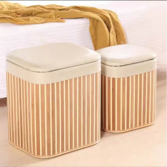 Multifunctional Stool Made of Natural Material Acalora