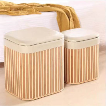 Multifunctional Stool Made of Natural Material Acalora