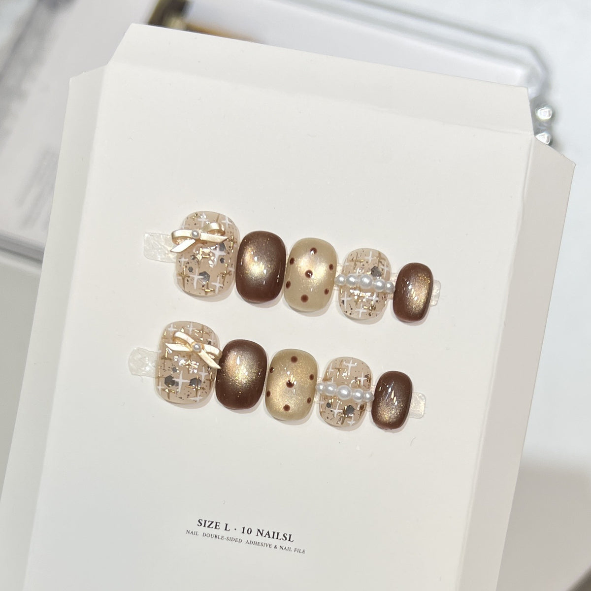 Themed Press-On Nail Art Set with Hello Kitty Designs Acalora