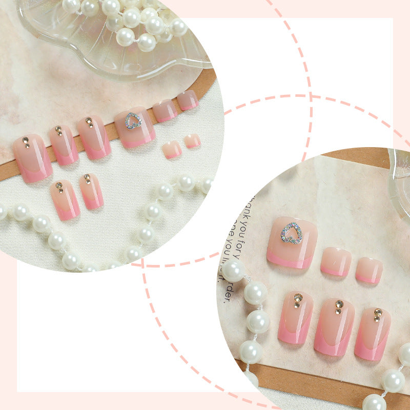 Premium Decorative Press-On Nail Kit with Unique Embellishments Acalora