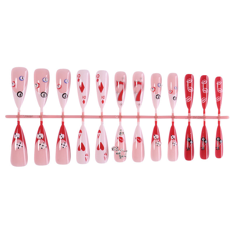 Whimsical Holiday Themed Press-On Nail Set Acalora