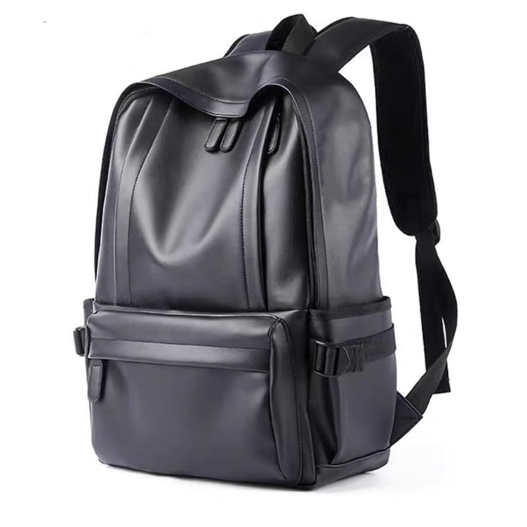 Sleek Faux Leather Backpack Acalora