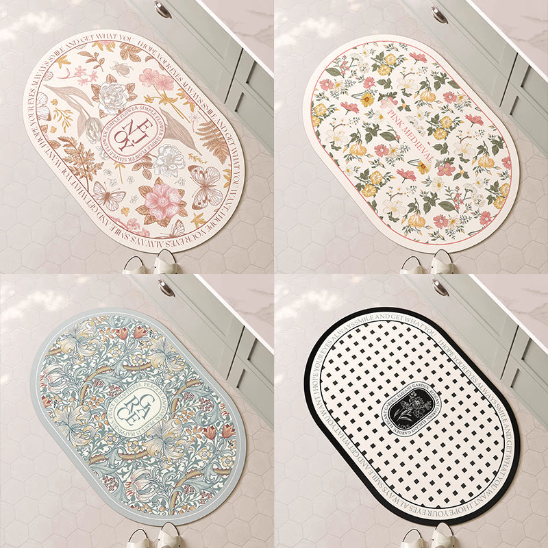 Decorative Floral Bath Mat