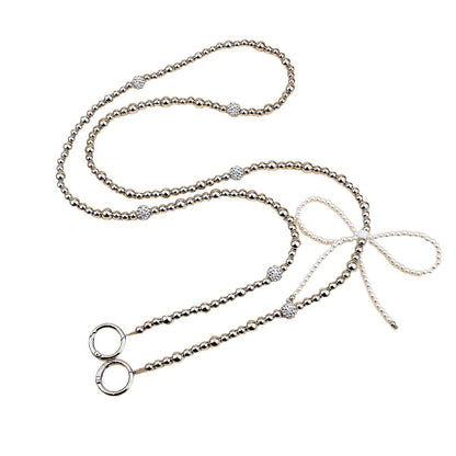 Elegant Pearl and Silver Necklace Acalora