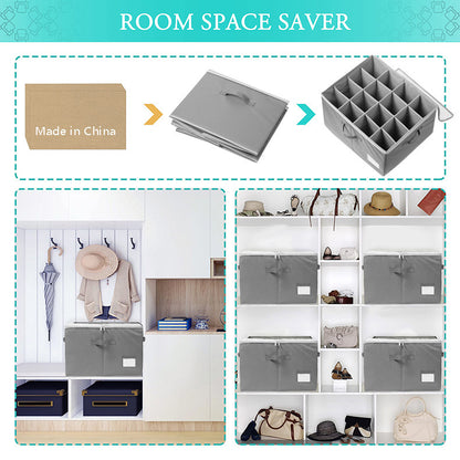 Multifunctional shoe storage box with compartments Acalora