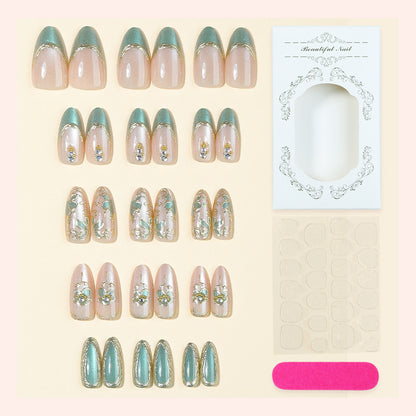 Decorative Floral Art Press-On Nail Set Acalora