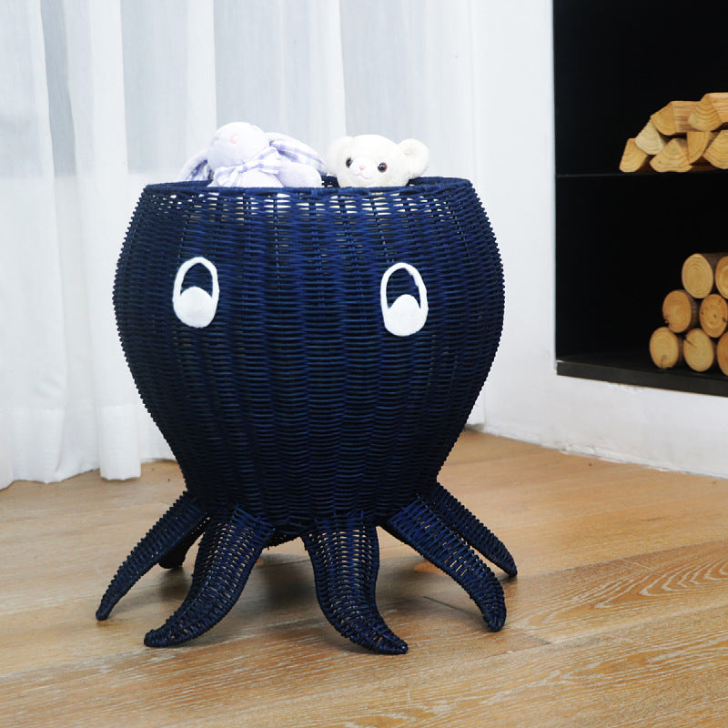 Cute Octopus-Shaped Woven Planter Acalora