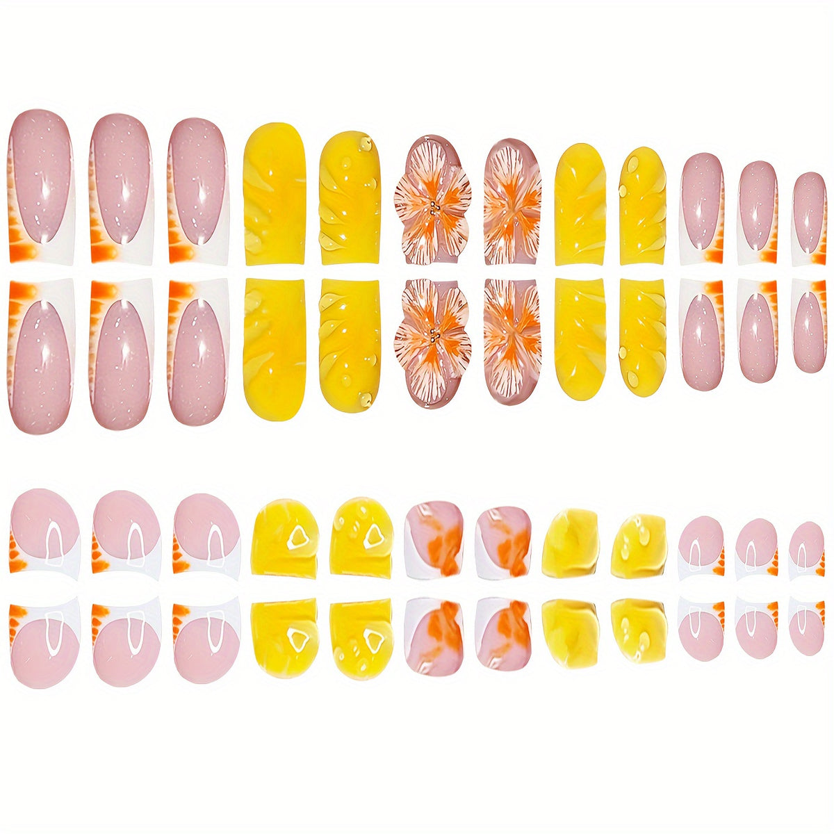 Tropical Floral Nail Art Set Acalora