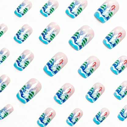 Holiday-Themed 3D Polar Bear Nail Art Acalora