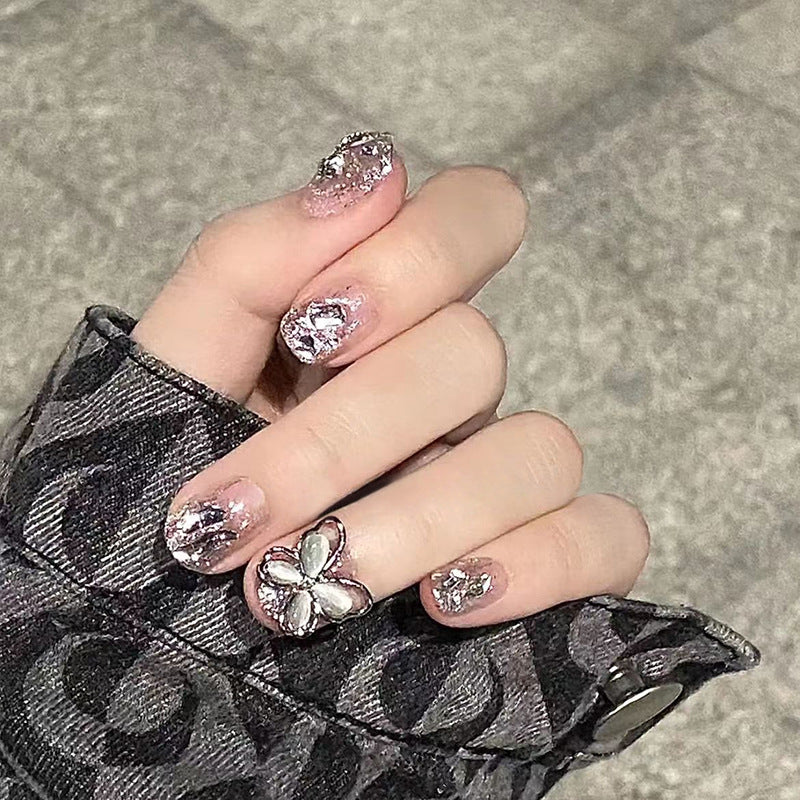Nail art set with sparkling rhinestones and glitter elements Acalora