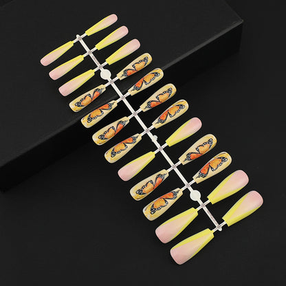 Art nails with butterfly motif Acalora