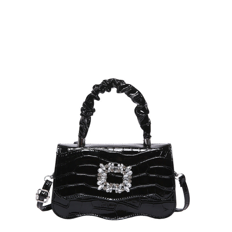 Glamorous Crocodile Texture Evening Handbag Acalora