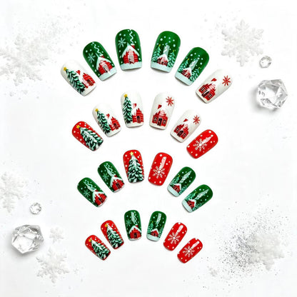Holiday-Themed Festive Nail Art Acalora