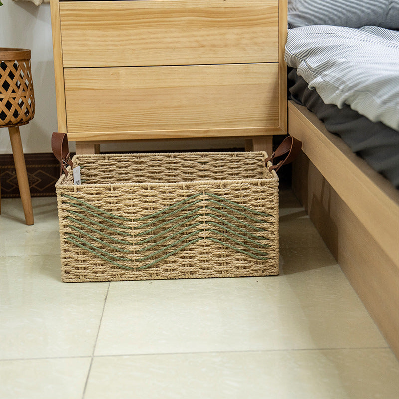 Handmade storage basket made of natural fibers Acalora