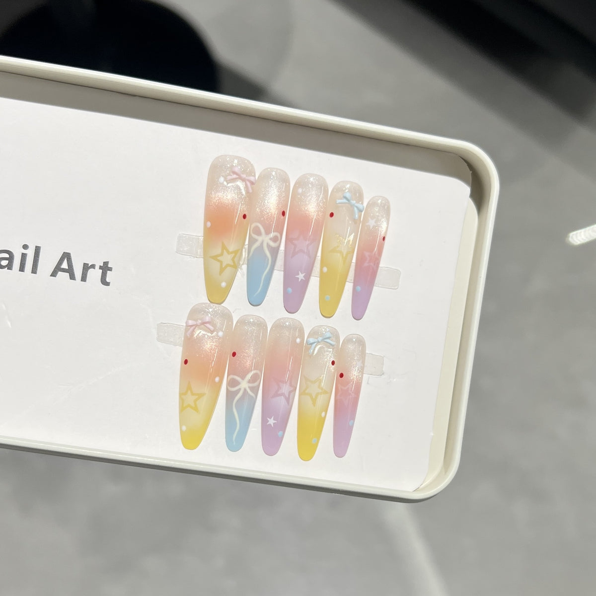 Decorative Stiletto Nail Tips Acalora