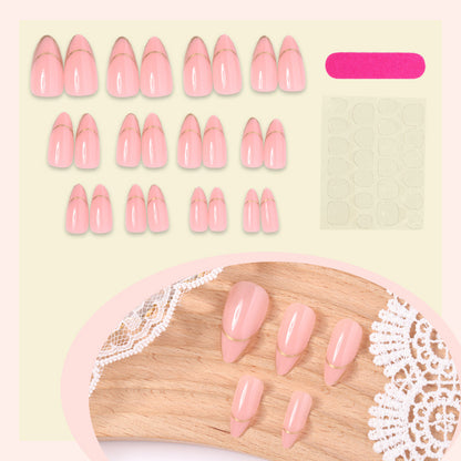 Elegant French Tip Press-On Nail Set Acalora