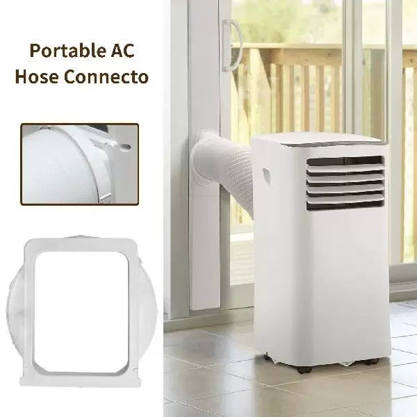 Skanto Universal Window Fan Adapter One Size Fits All with Circular Exhaust Collar and Quick Connect Flange for Portable Air Conditioners Skanto