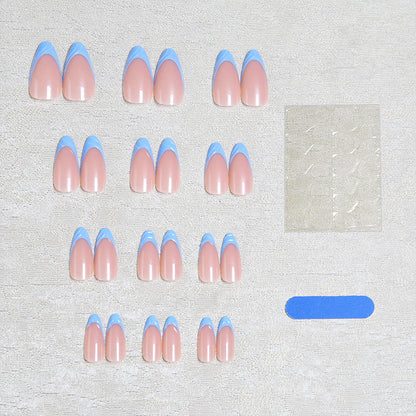 Acrylic nail set with elegant ombre gradients and modern tips Acalora