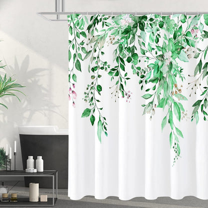 Floral Patterned Shower Curtain