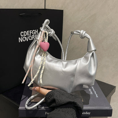 Stylish Leather Hobo Handbag Acalora
