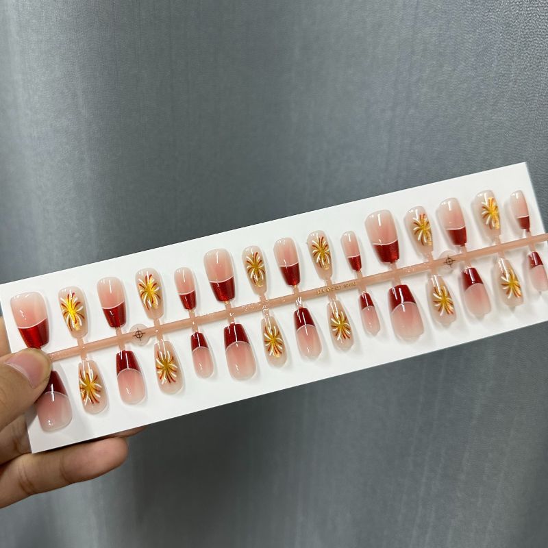 Artistic Ombre Press-On Nail Tips Set Acalora