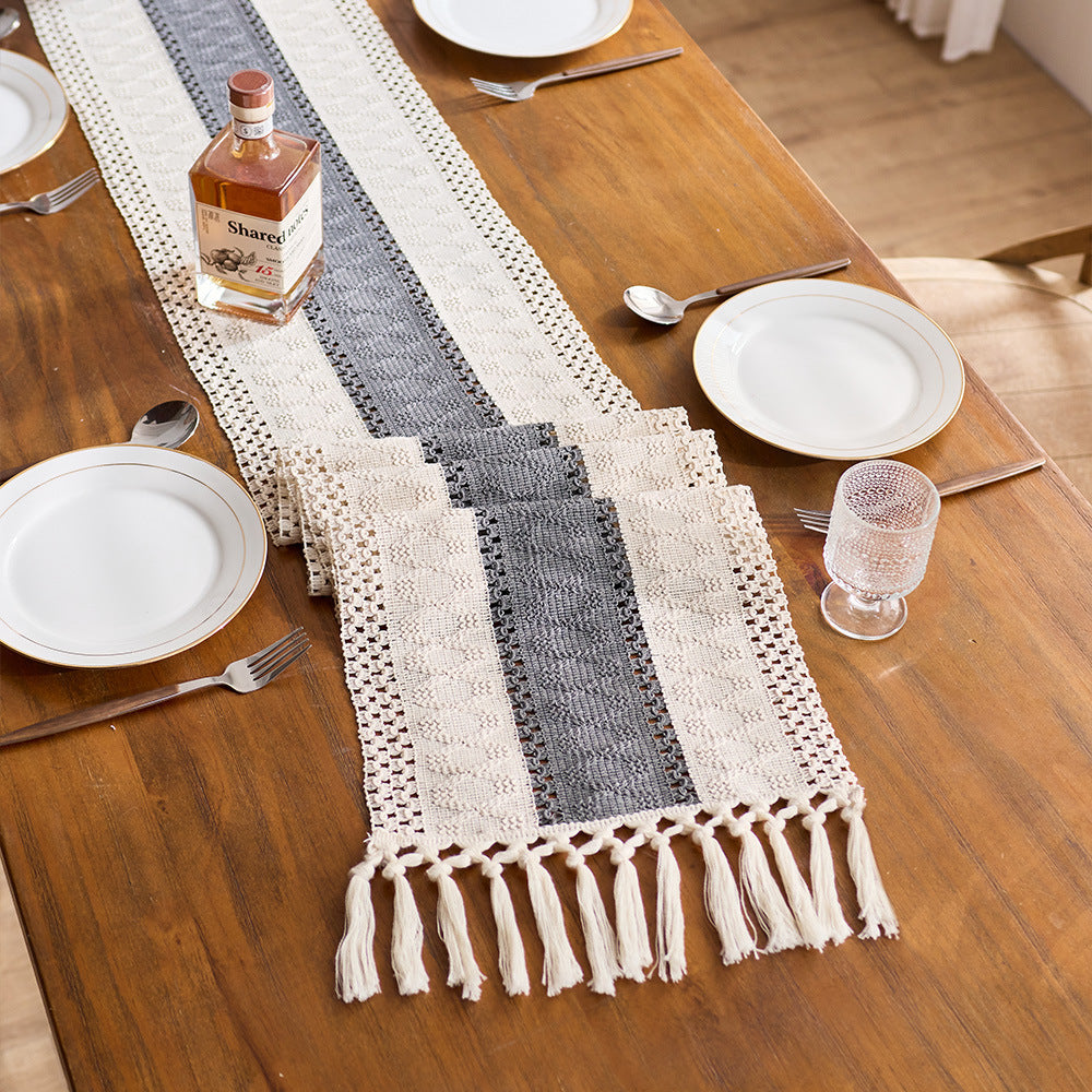 Elegant Knitted Table Runner