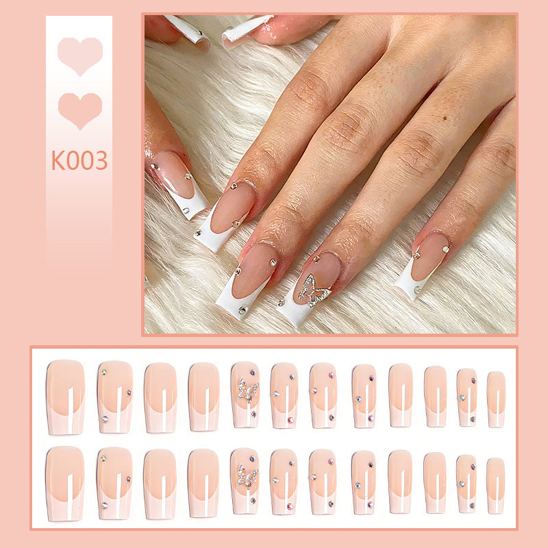 Acrylic nail set with glamorous 3D applications Acalora