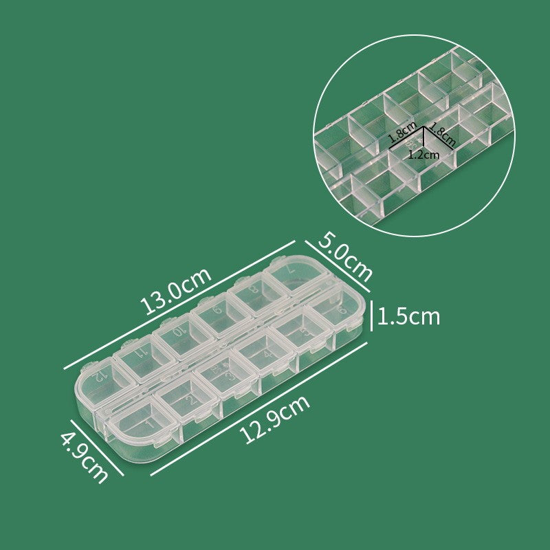 Multi-Compartment Craft Supply Box Acalora
