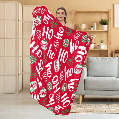 Cozy Halloween-Themed Fleece Blanket