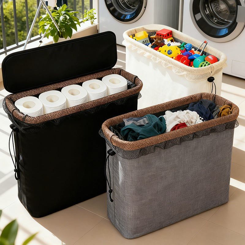 Versatile laundry separation box with removable lid and inner compartment Acalora