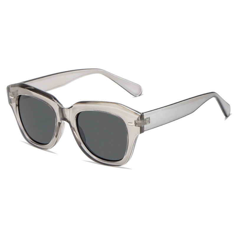 Women stylish sunglasses in modern design with transparent frame Bowlift