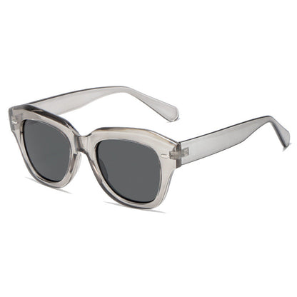 Women stylish sunglasses in modern design with transparent frame Bowlift