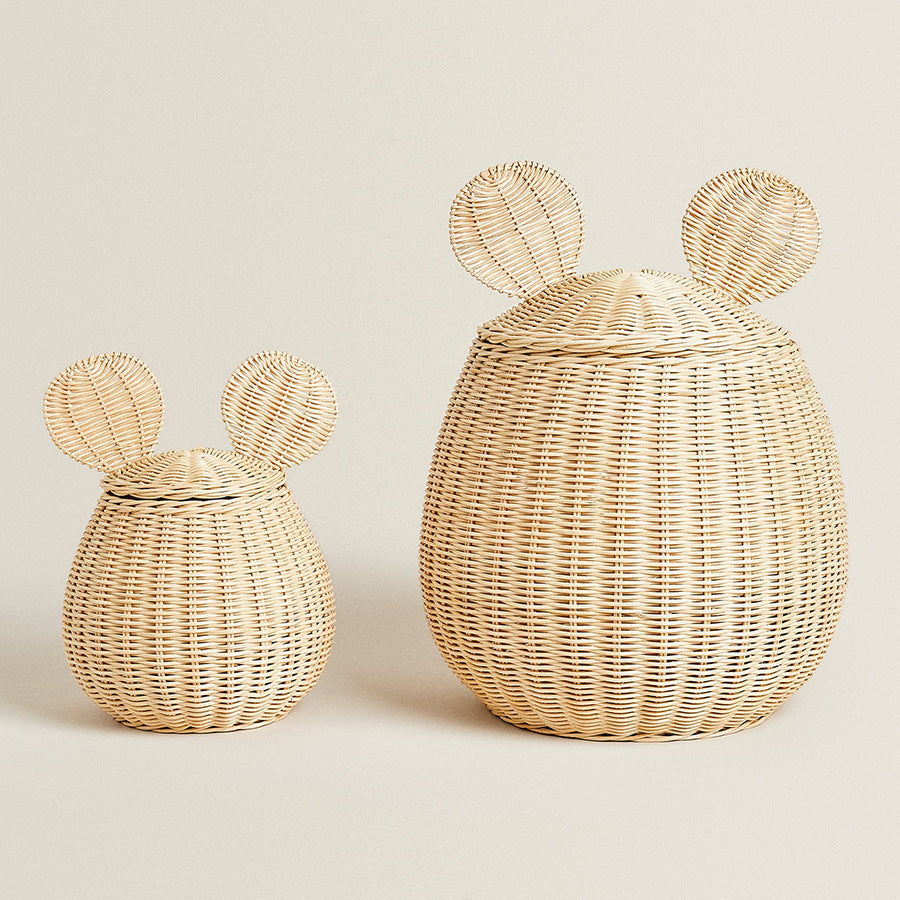 Playful Woven Storage Container Acalora
