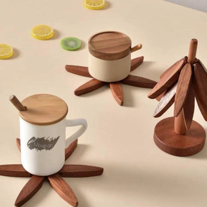 Skanto | Noble Wood-Look Coasters