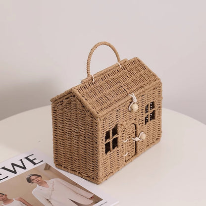 Handcrafted decorative basket Acalora