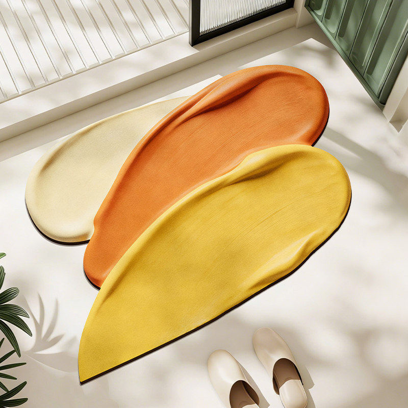Playful Rainbow-Themed Bath Mat