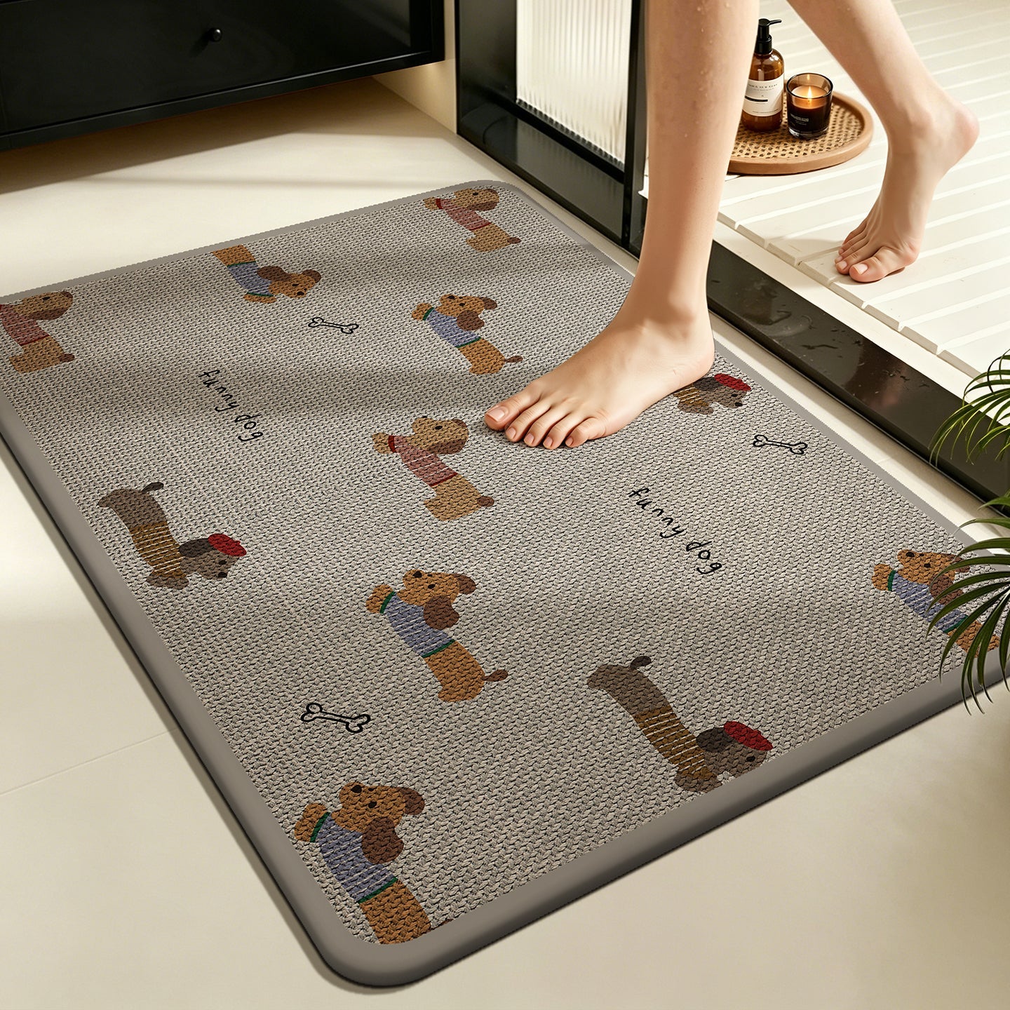 Funny Dog Character Doormat