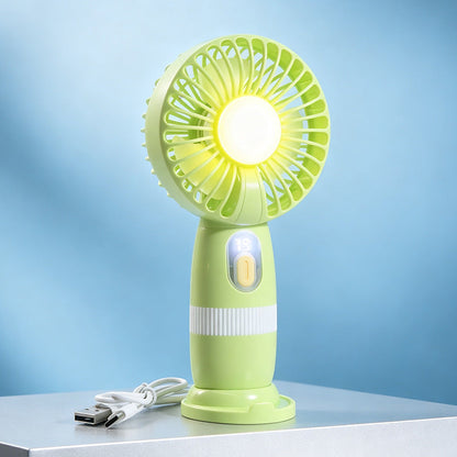 Women's Portable Mini Fan in Playful Bear Design Bowlift